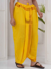 Mens Yellow Colour Readymade DhotiPant