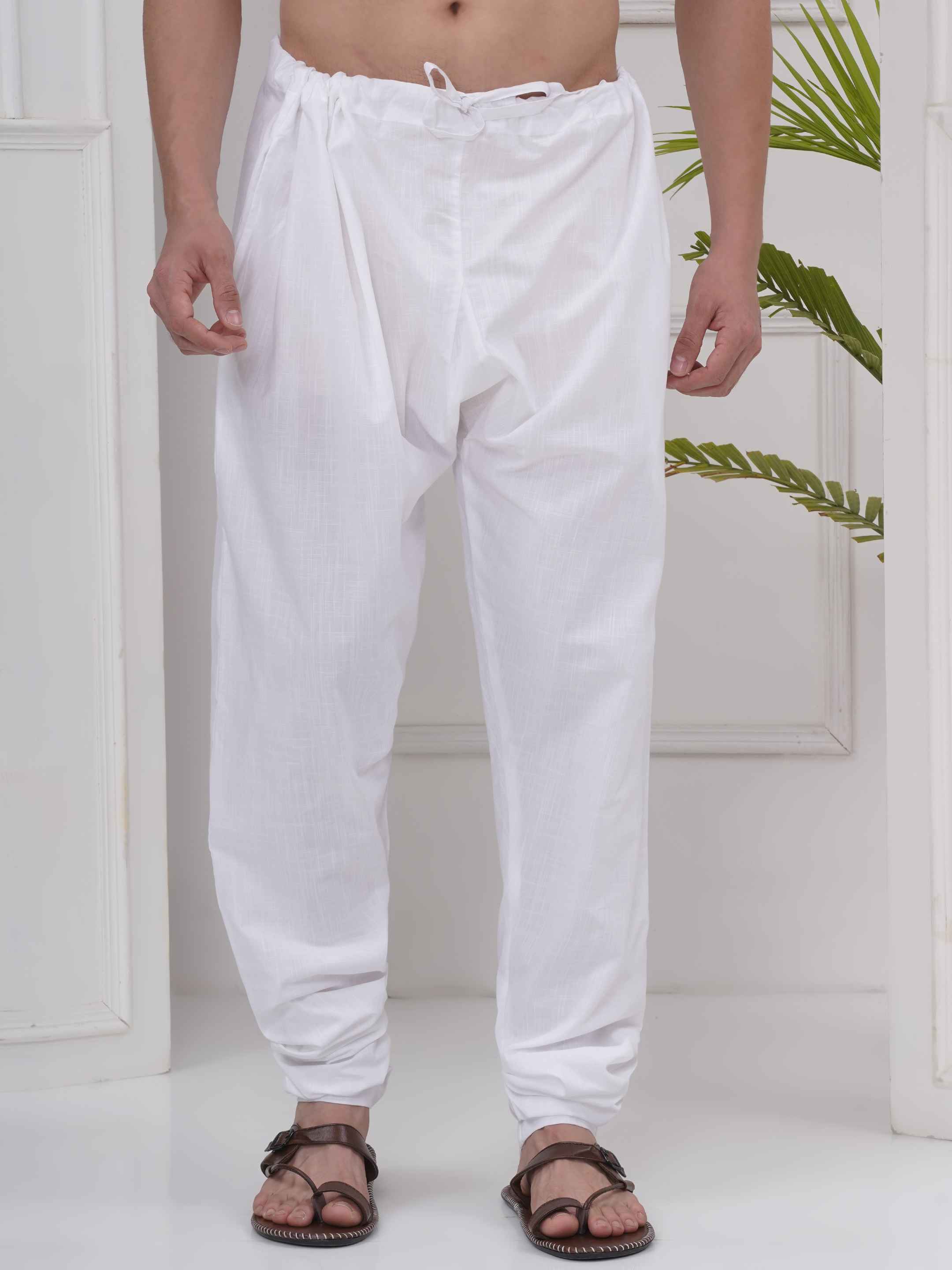 Men Readymade Slub Cotton Pyjama