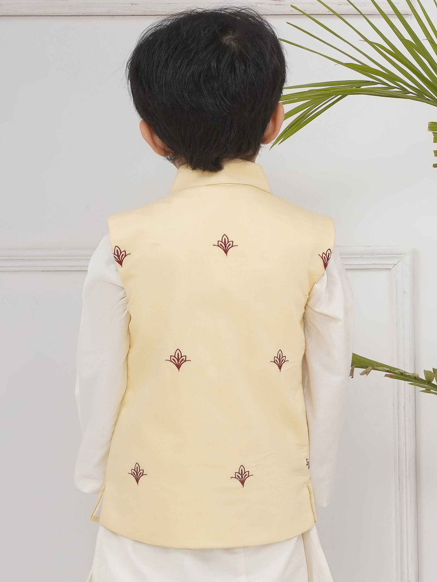 Boys Mandarin Collar Nehru Jacket.
