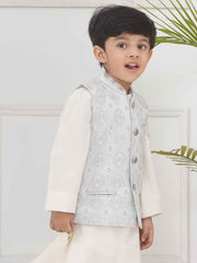 Boys Mandarin Collar Nehru Jacket.