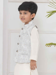 Boys Mandarin Collar Nehru Jacket.