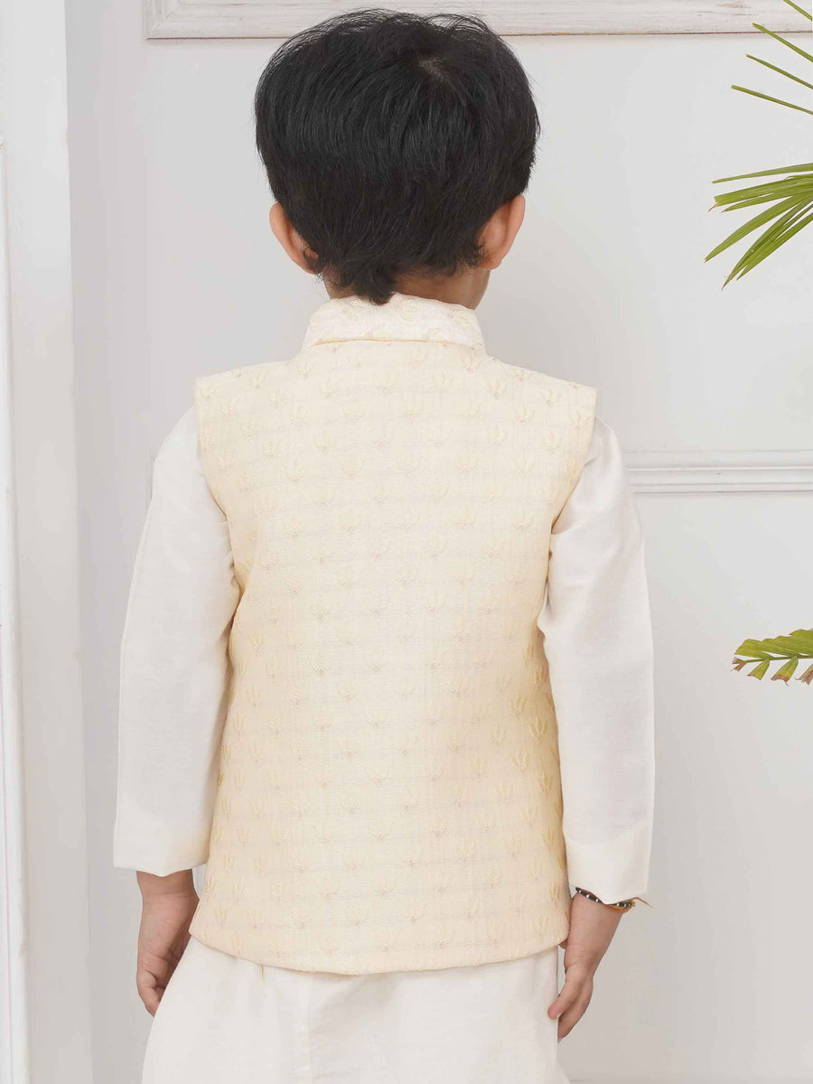 Boys Mandarin Collar Nehru Jacket.