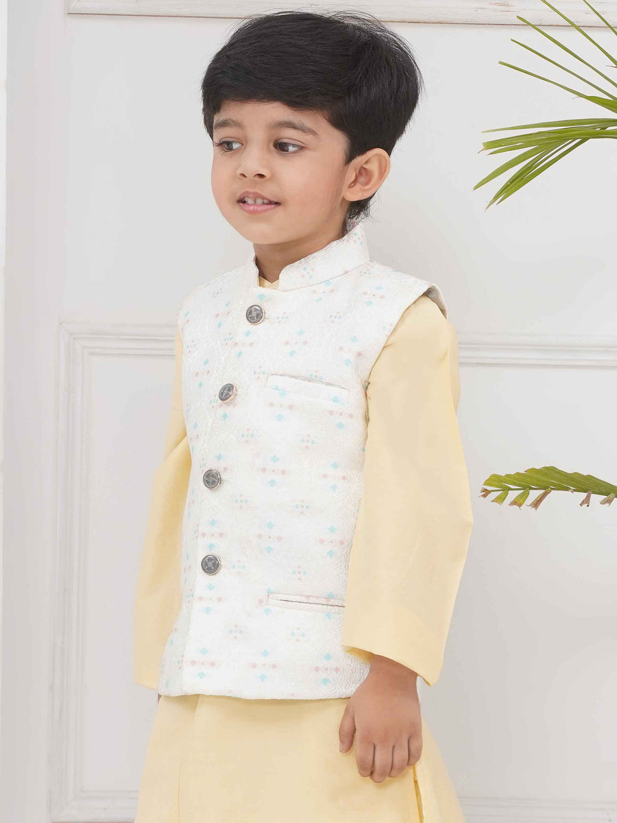 Boys Mandarin Collar Nehru Jacket.