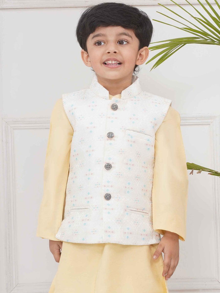 Boys Mandarin Collar Nehru Jacket.