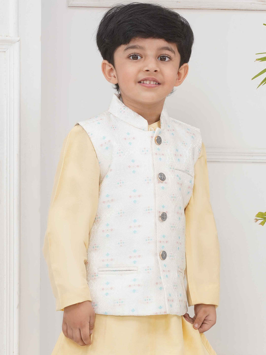Boys Mandarin Collar Nehru Jacket.