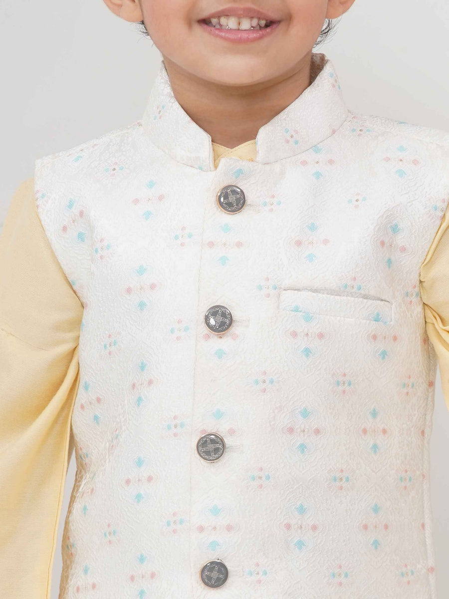 Boys Mandarin Collar Nehru Jacket.