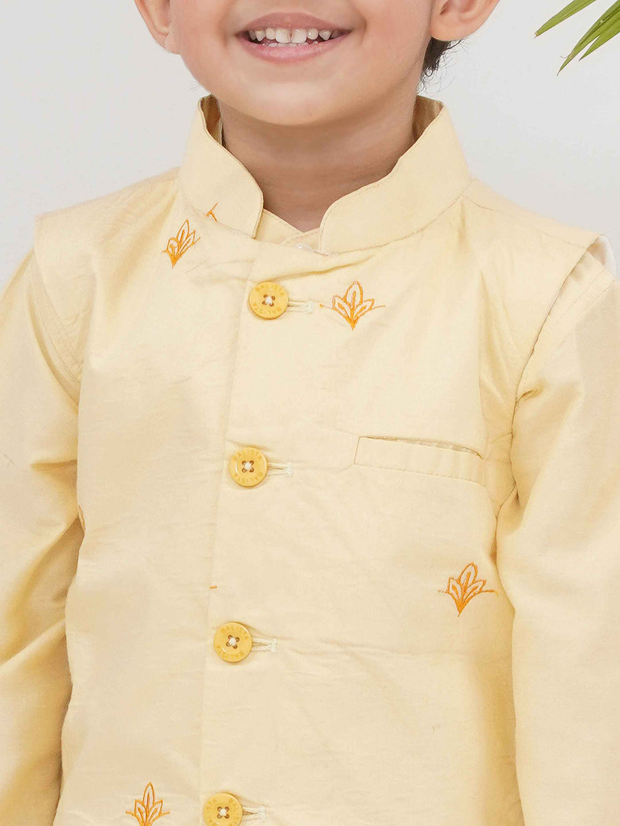 Boys Mandarin Collar Nehru Jacket.