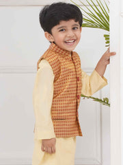 Boys Mandarin Collar Nehru Jacket.