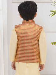 Boys Mandarin Collar Nehru Jacket.