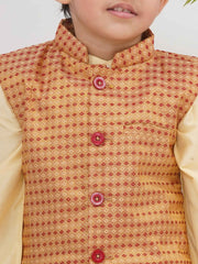 Boys Mandarin Collar Nehru Jacket.