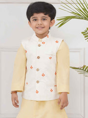 Boys Mandarin Collar Nehru Jacket.