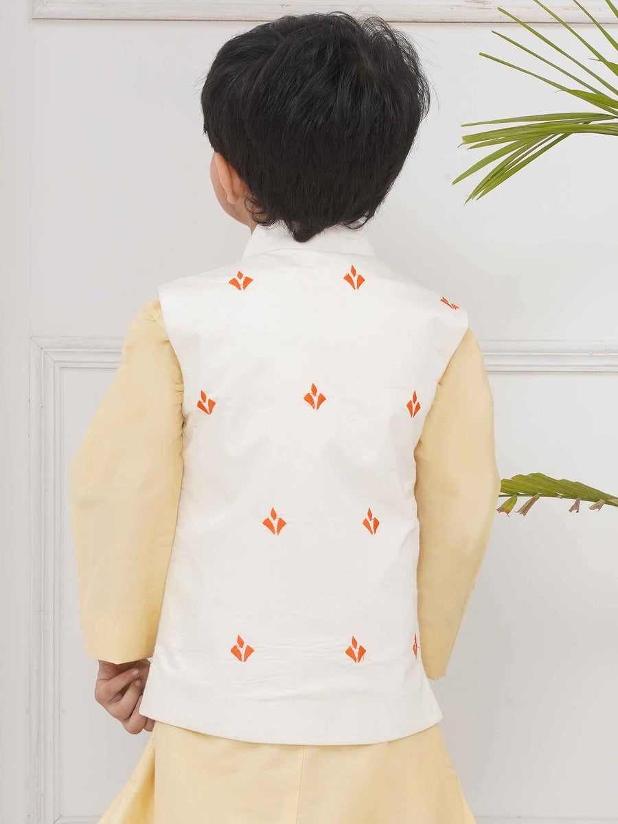Boys Mandarin Collar Nehru Jacket.