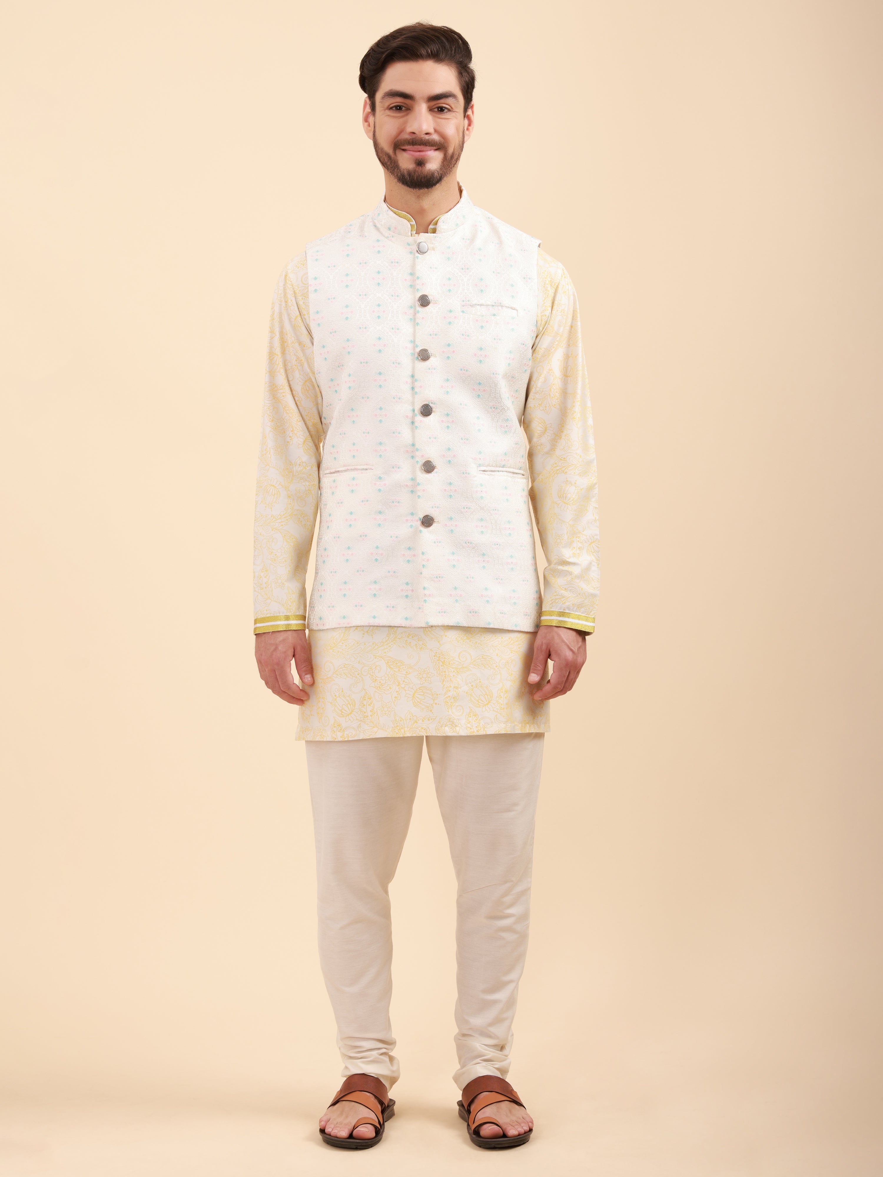 Men Kurta Pyjama Set and Nehru Jacket
