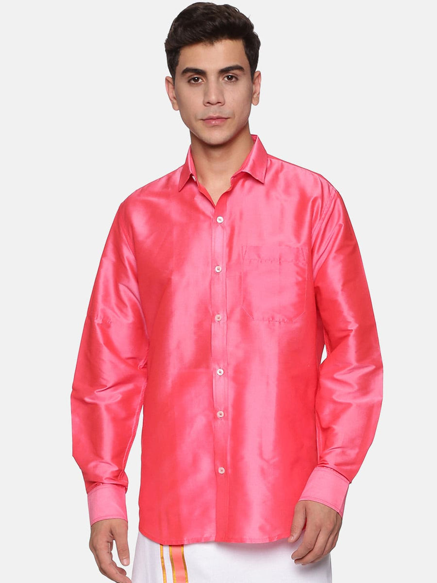 Men Solid Colour Regular Fit Full Sleeve Ethnic Shirt