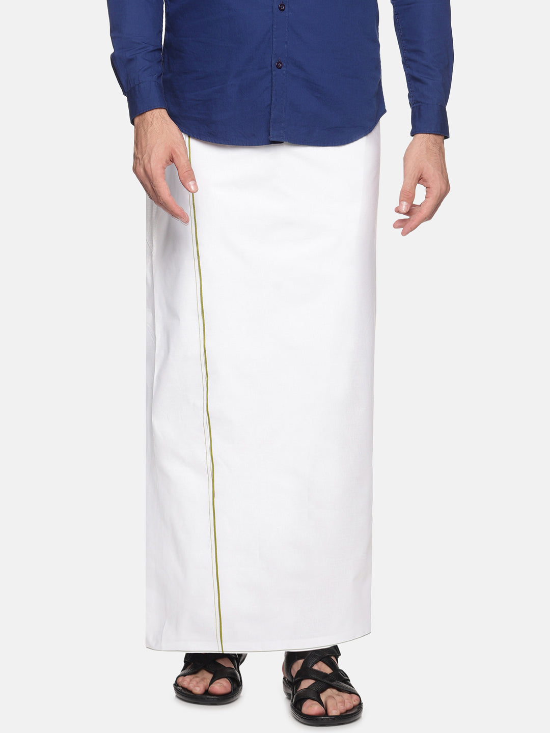 Men Cotton Traditional  White Colour Regular Dhoti
