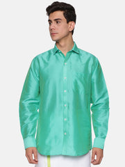 Men Solid Colour Regular Fit Full Sleeve Ethnic Shirt
