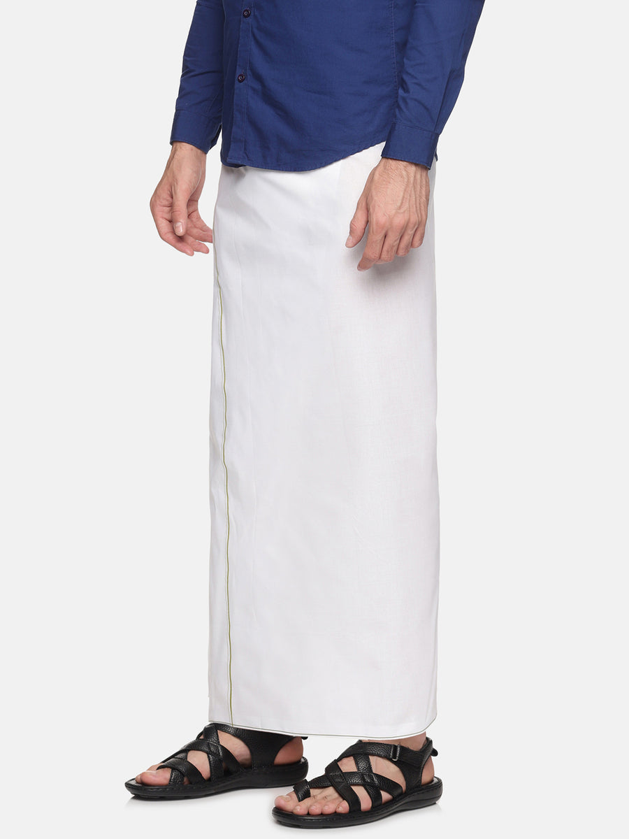 Men Cotton Traditional  White Colour Regular Dhoti.