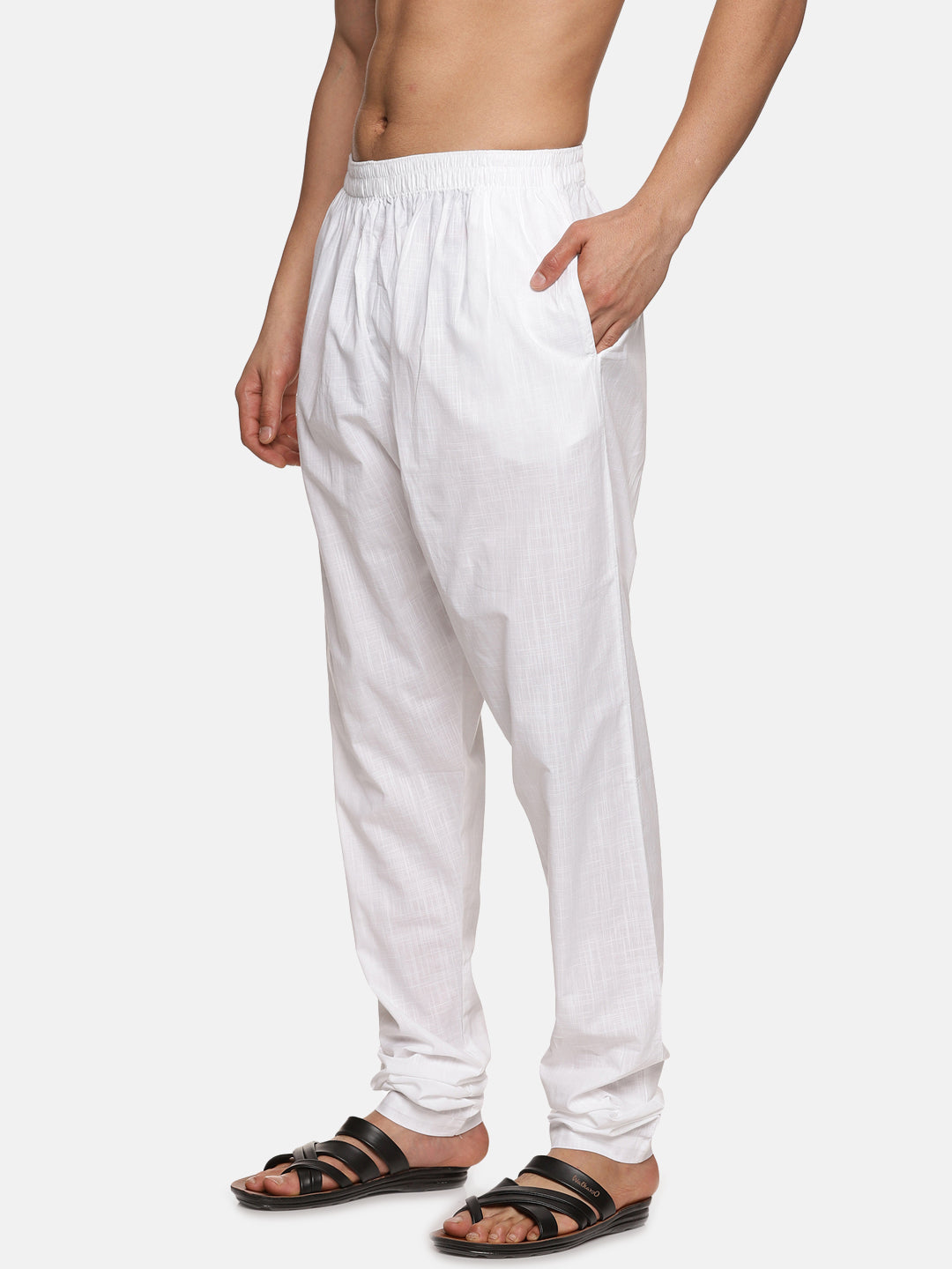 Men Plain Cotton Pyjama With Pocket