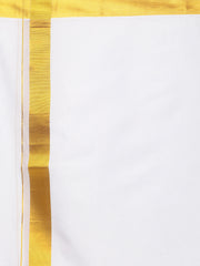 Men Cotton Traditional White Colour Regular Dhoti.