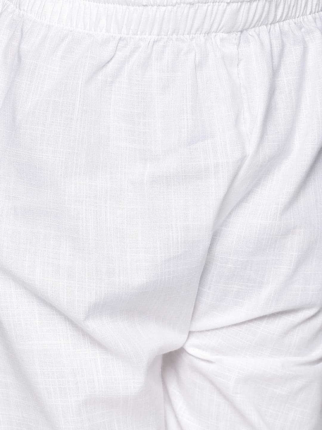 White cotton pyjama online bottoms