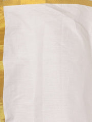 Boys Jacquard Cream Shirt And Dhoti Set.