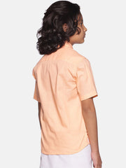 Boys Orange Colour Cotton Shirt.