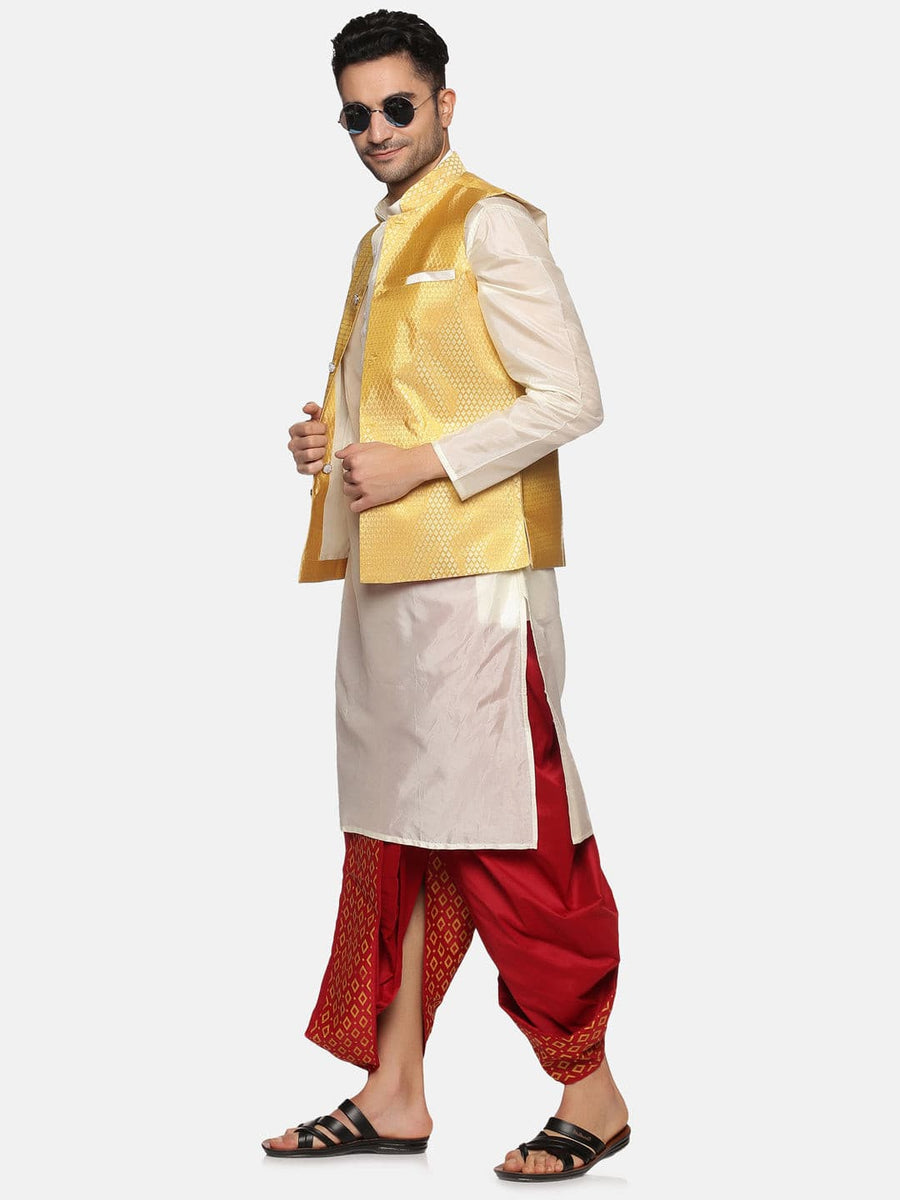 Men Colour Polyester Dhoti Pant / Panjakejam