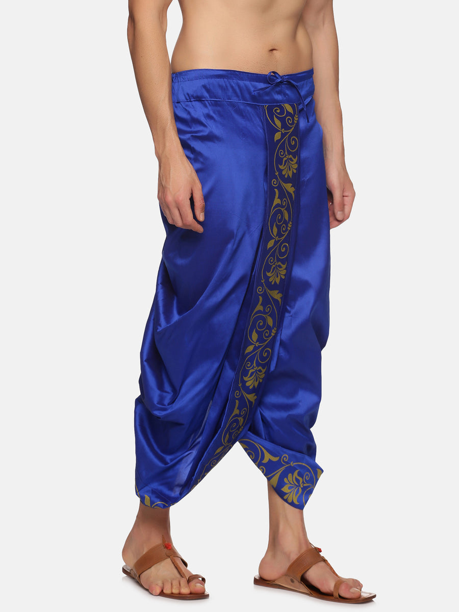 Men Blue Colour Polyester Panjakejam / Dhoti Pant.