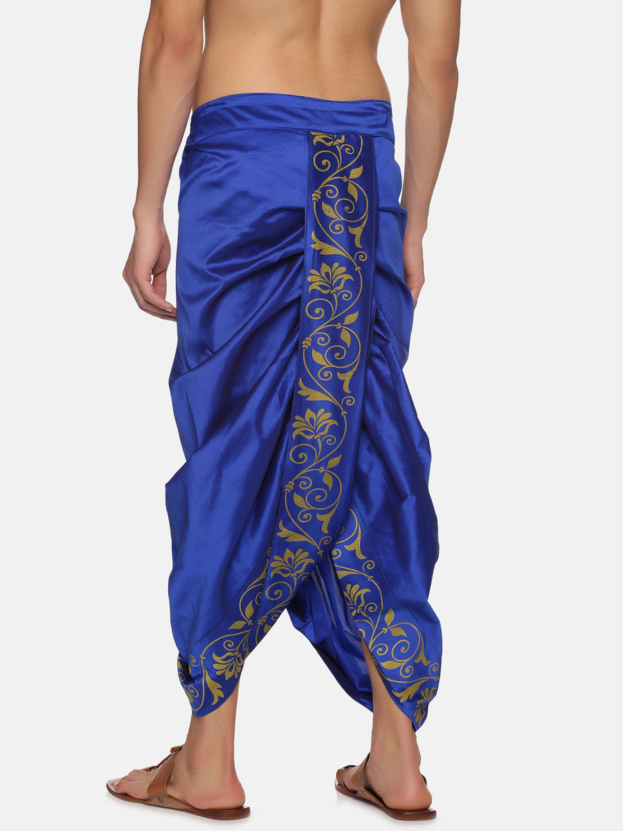 Men Blue Colour Polyester Panjakejam / Dhoti Pant.