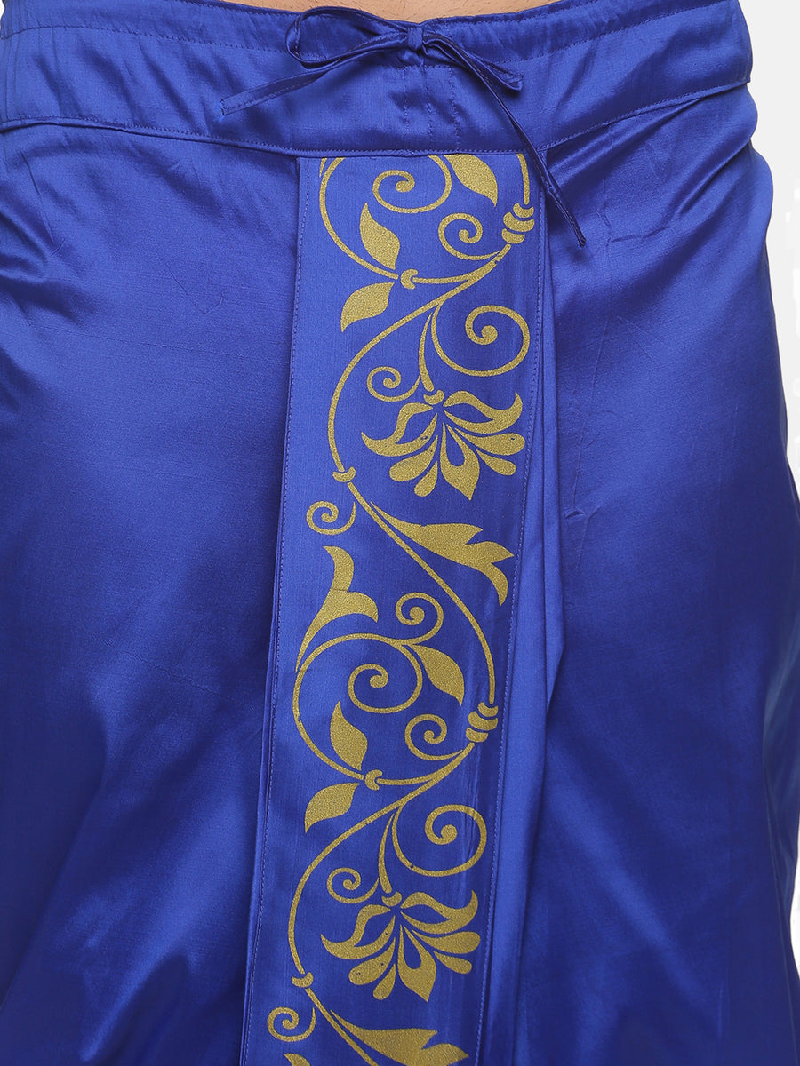 Men Blue Colour Polyester Panjakejam / Dhoti Pant.