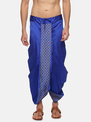 Men Blue Colour Polyester Panjakejam / Dhoti Pant.