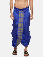 Men Blue Colour Polyester Panjakejam / Dhoti Pant.