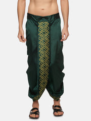 Men Green Colour Polyester Panjakejam / Dhoti Pant.