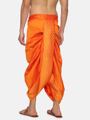 Men Orange Colour Polyester Panjakejam / Dhoti Pant.