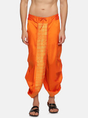 Men Orange Colour Polyester Panjakejam / Dhoti Pant.