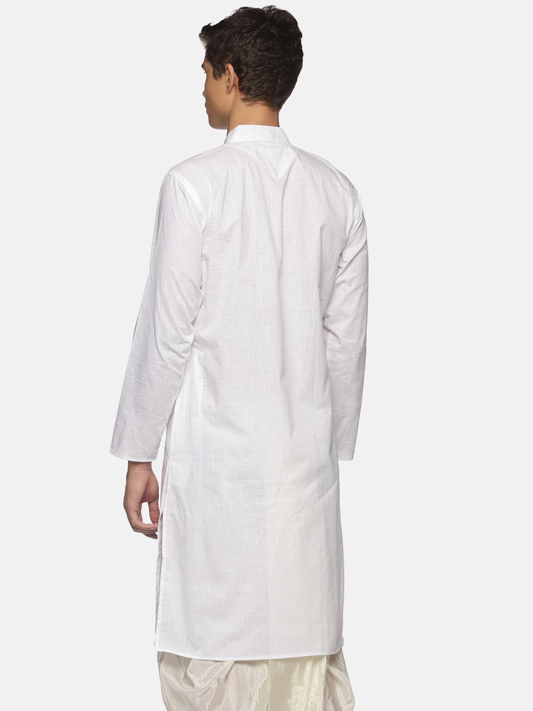 Men White Colour  Cotton Kurta.